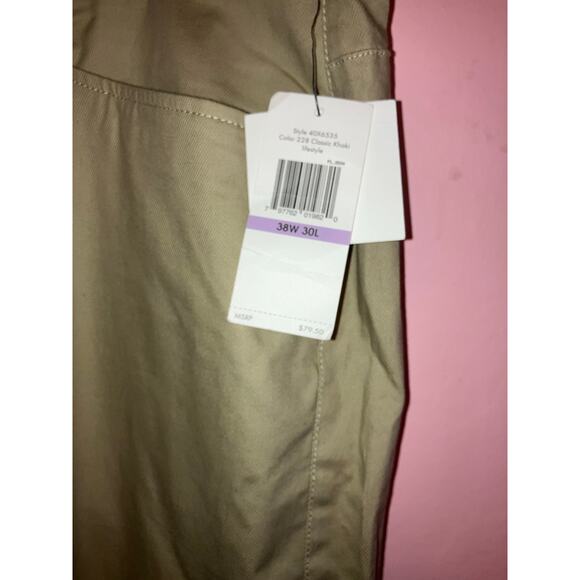 NWT Calvin Klein khaki Mens pants size 38X30 - Picture 2 of 8